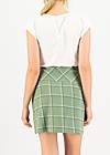 Mini Skirt Flip and Flap, midsomer check, Skirts, Green