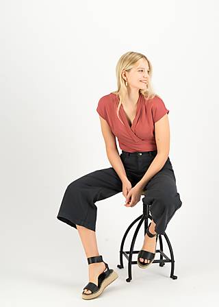 Hose High Waist Culotte, moonless night, Hosen, Schwarz