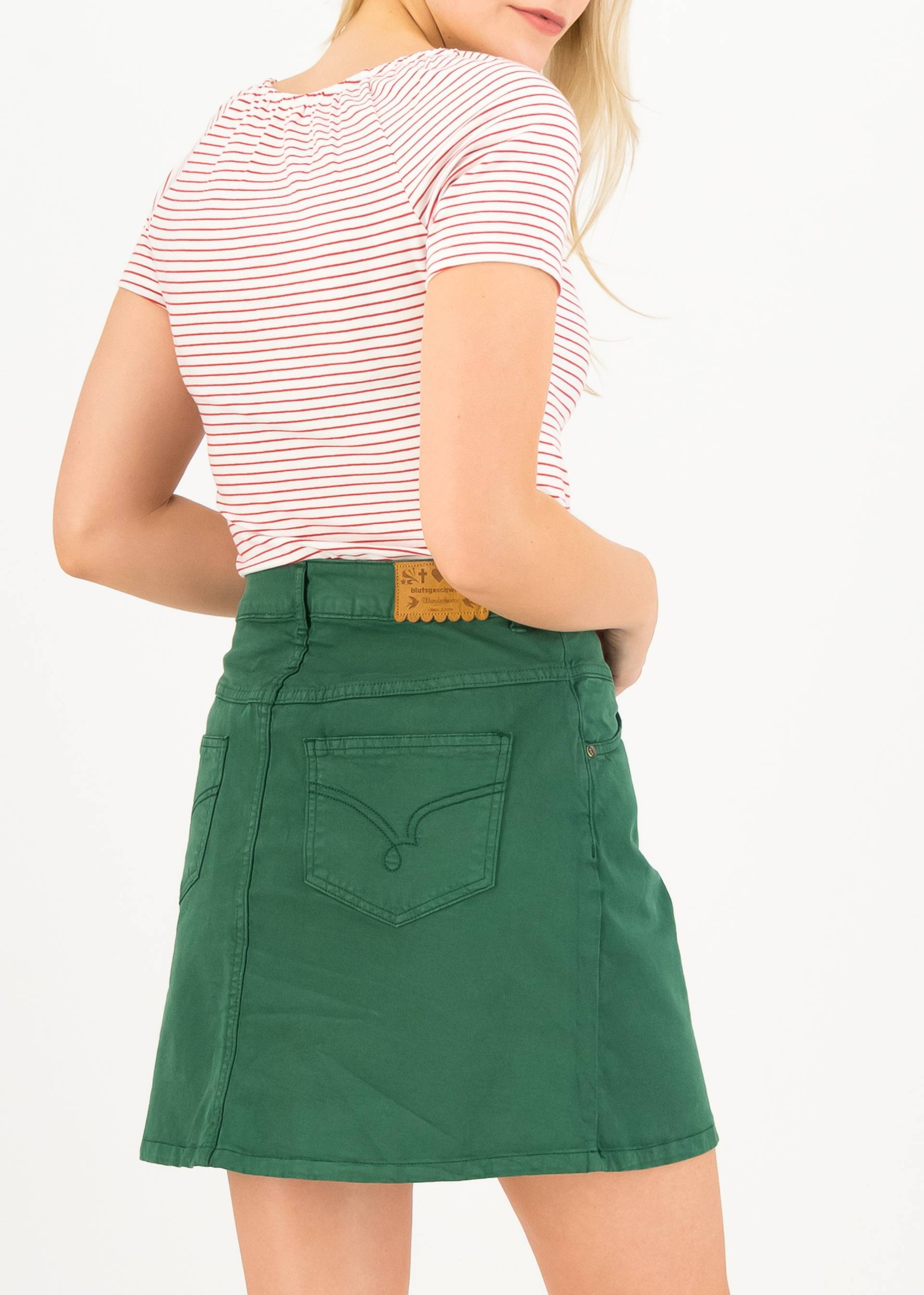 Minirock High Waist Yoke, formal garden, R&ouml;cke, Gr&uuml;n