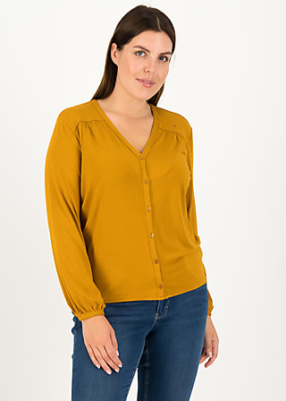 Shirt logo romance blouse, faded brown, Blouses & Tunics, Brown