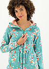 Fleece Jacket the beauty of the east, singing in the spring, Jackets & Coats, Turquoise