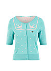 Cardigan tipsy me, sailors beachdot, Knitted Jumpers & Cardigans, Turquoise