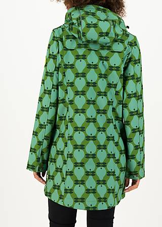 Softshelljacke wild weather long anorak, happy peaches, Jacken & M&auml;ntel, Gr&uuml;n