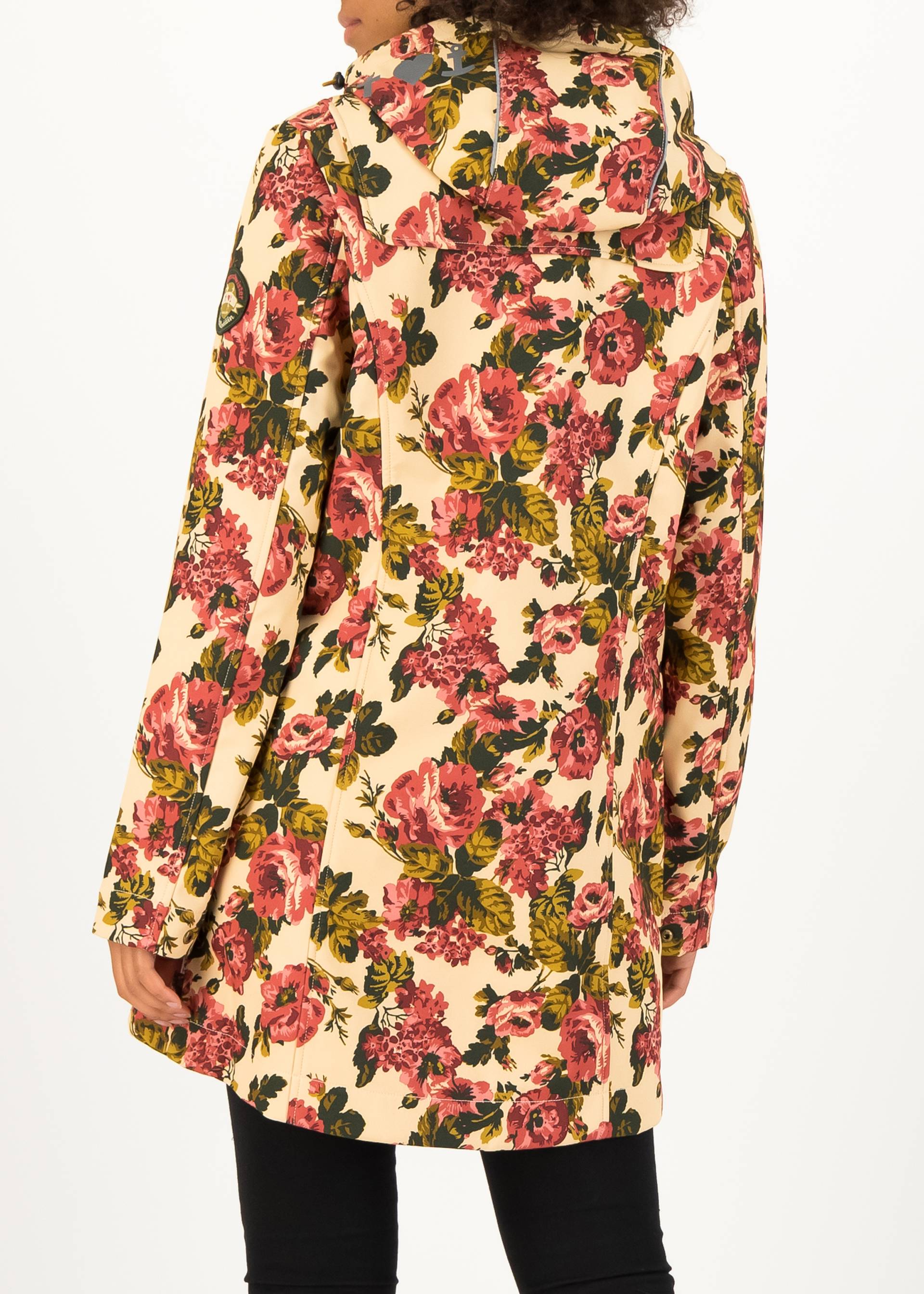 Soft Shell Jacket wild weather long anorak, rose tapestry, Jackets & Coats, Fawn