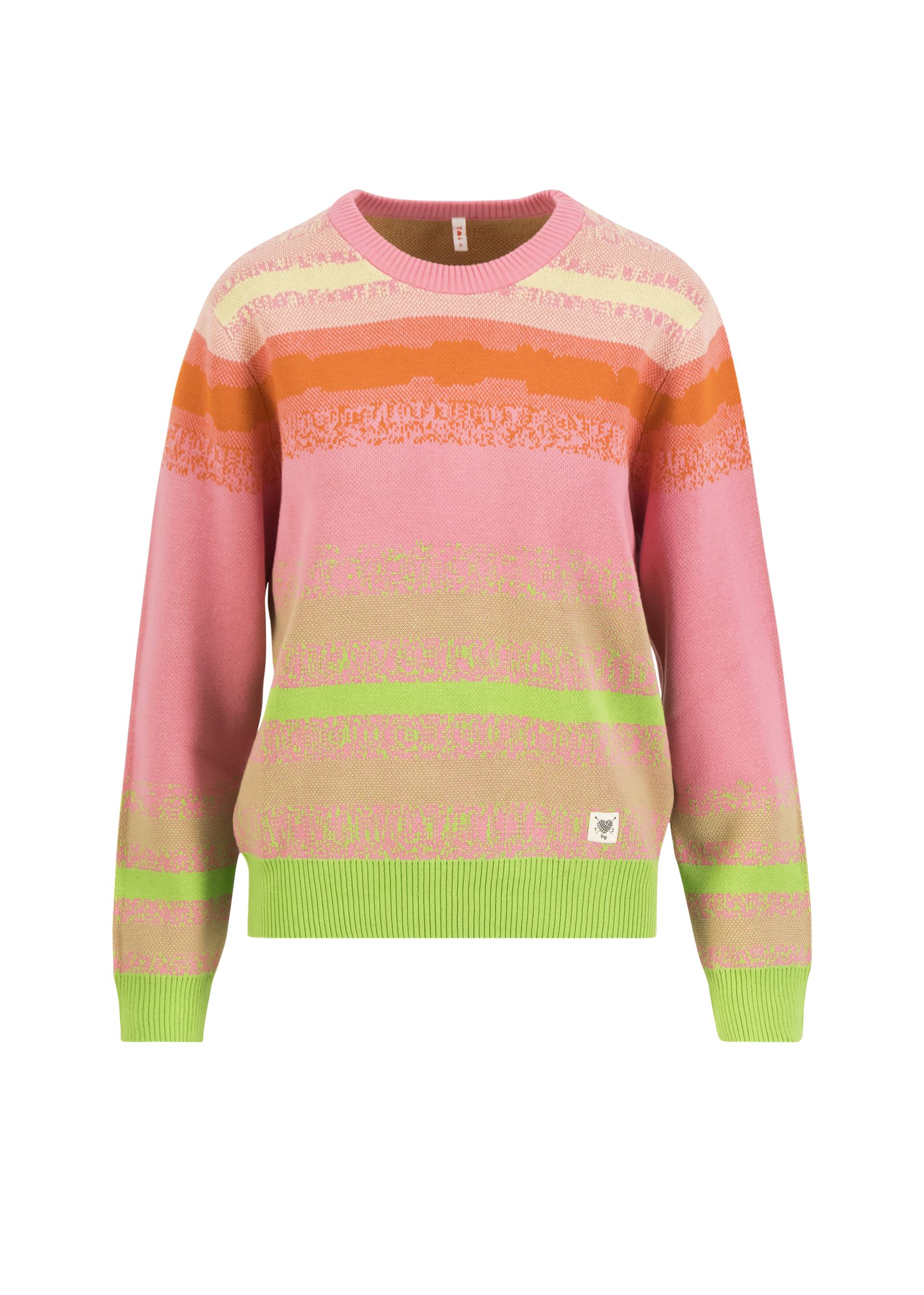 Strickpullover Cosy Storyteller, colors of sunrise, Strickpullover, Gr&uuml;n