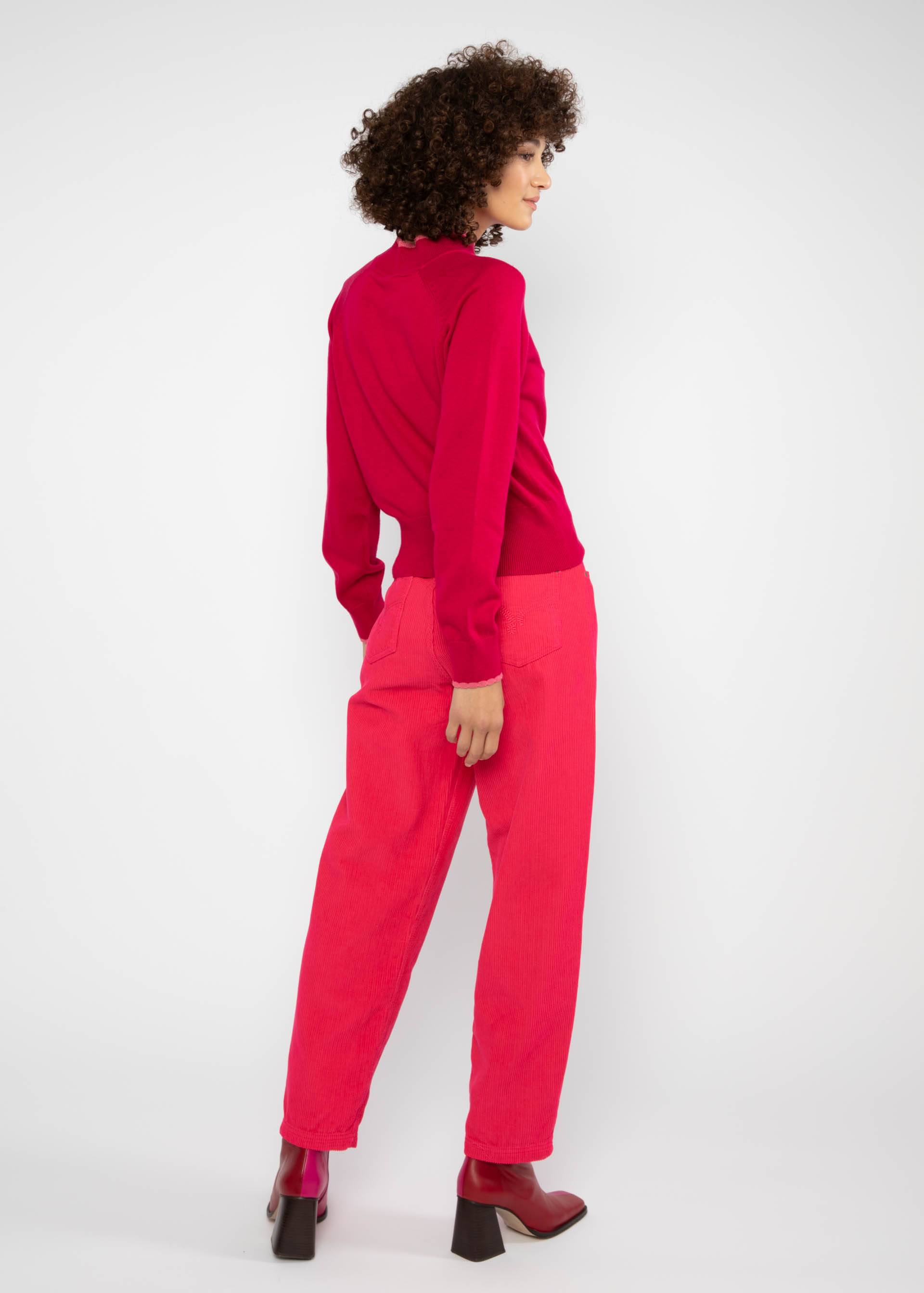 Strickpullover Delicious Minds, cerise sucrée, Strickpullover, Rot