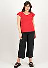 Top Charming V Neck, miss kiss, Tops, Red