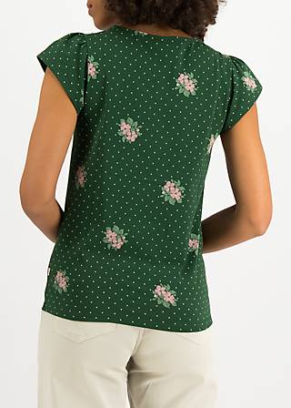 Shirt Charming V Neck, rosie roses, Shirts, Grün