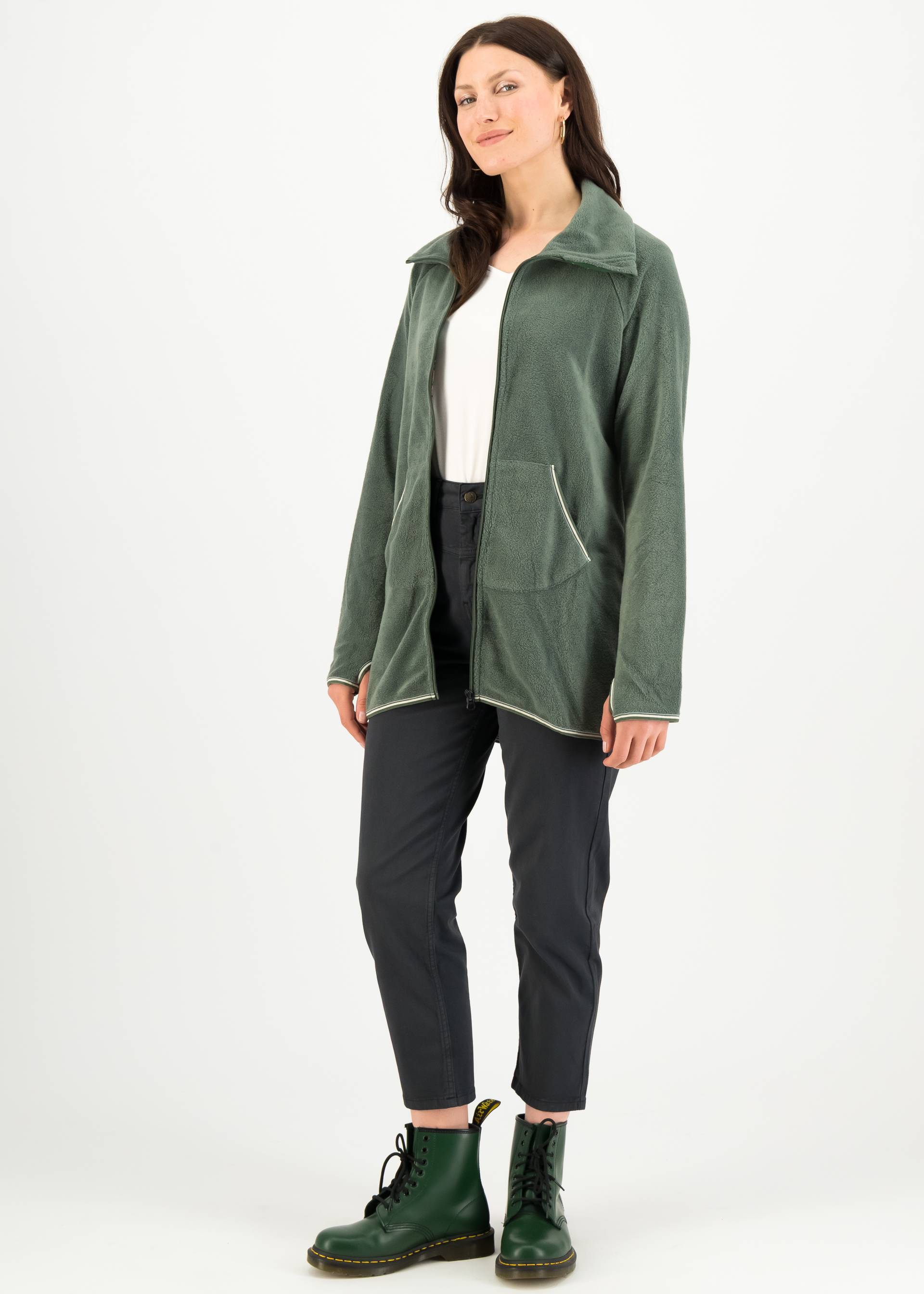 Fleecejacke Extra Layer, green thyme, Jacken & M&auml;ntel, Gr&uuml;n