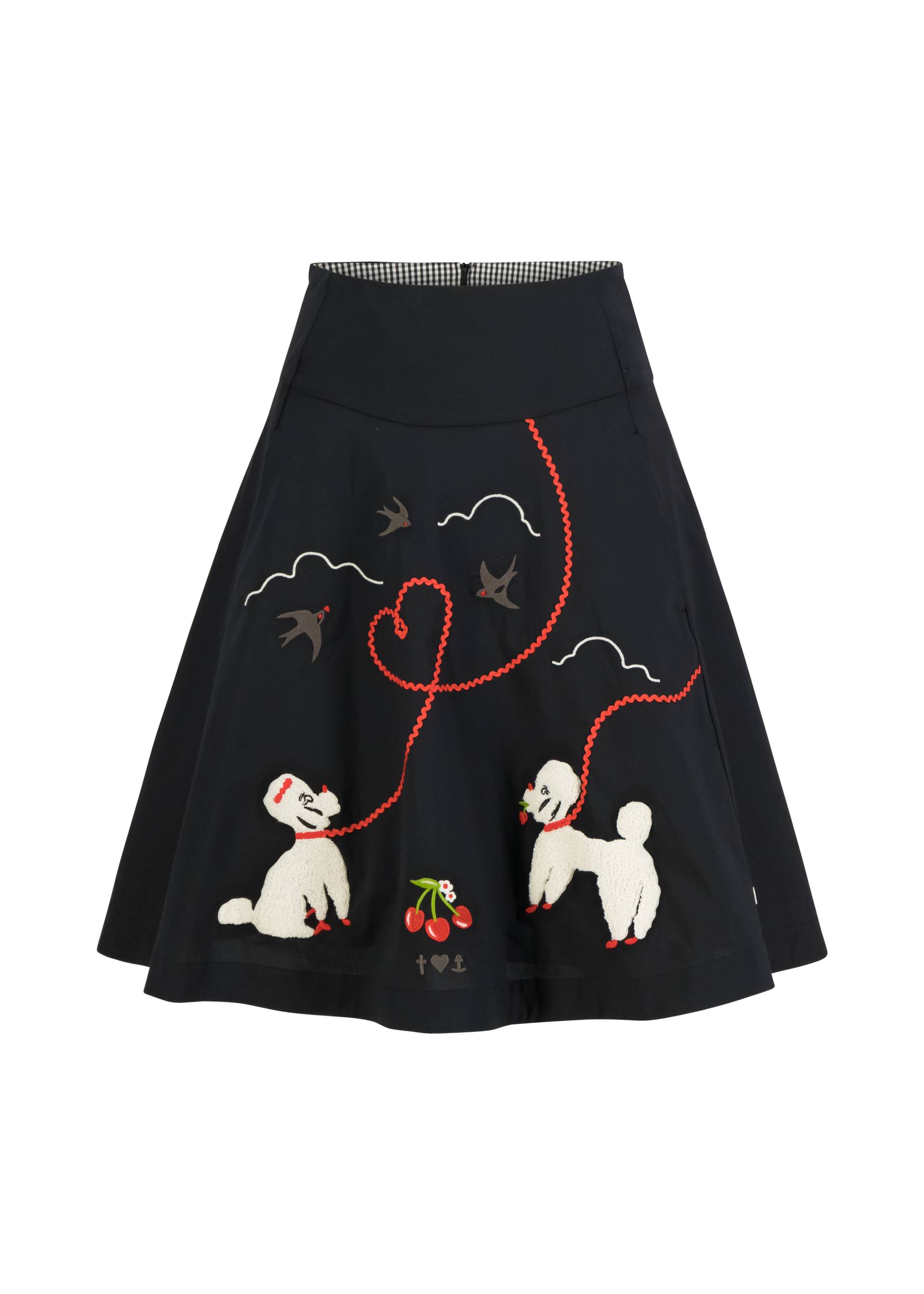 Tellerrock Queen of Poodles, picknick poodle, R&ouml;cke, Schwarz