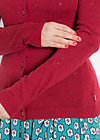 logo cardigan, double deck ajour, Knitted Jumpers & Cardigans, Red
