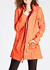 wild weather long anorak, sunset check, Jackets & Coats, Red
