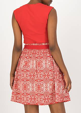 Sommerrock hello love, voulez vous schaduw, Röcke, Rot