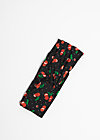 Hair band knot of knowledge, cherry ladybug, Accessoires, Black