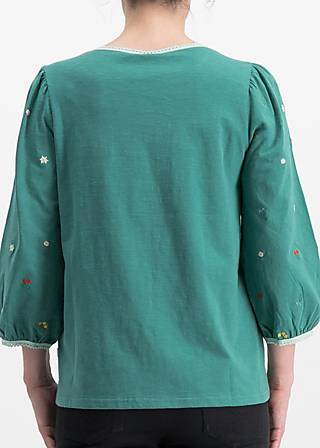 3/4 Sleeved Top in love with alm oehi, green meadow, Tops, Blue