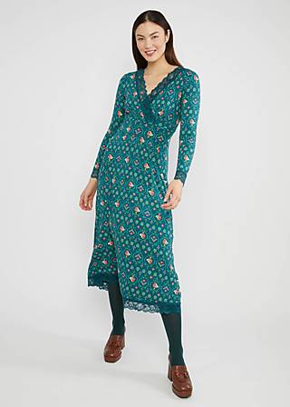 Midikleid Head to Toe Wow, birds of fair isle, Kleider, Grün