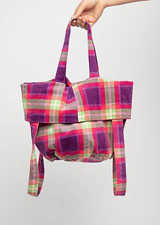 Handbag Heather Glen Foldable Bag, check on me, Accessoires, Purple