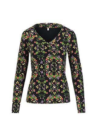 Longsleeve Savoir Vivre Sage, unicorn crown, Shirts, Schwarz