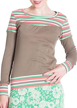 Longsleeve breton and sun sweat, lindy hop lines, Shirts, Gr&uuml;n