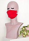 community mask (2 pcs), strong red, Red