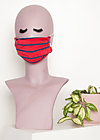 community mask (2 pcs), underlove stripes, Red