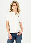 Shirt logo blouse, essential white, Shirts, White