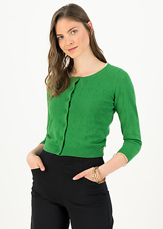 logo cardigan roundneck short, green anchor ahoi, Knitted Jumpers & Cardigans, Green