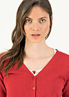 logo cardigan v-neck 3/4 arm, red anchor ahoi, Knitted Jumpers & Cardigans, Red