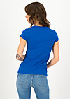 T-Shirt logo shortsleeve feminin, bright blue, Shirts, Blue