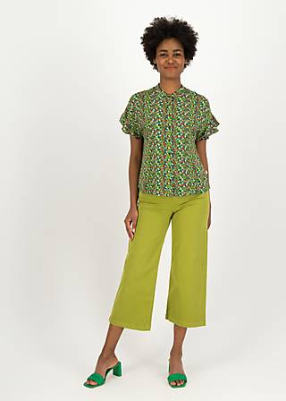 Sommerbluse Cubistic Romance, le jardin de grand-mère, Blusen & Tuniken, Grün