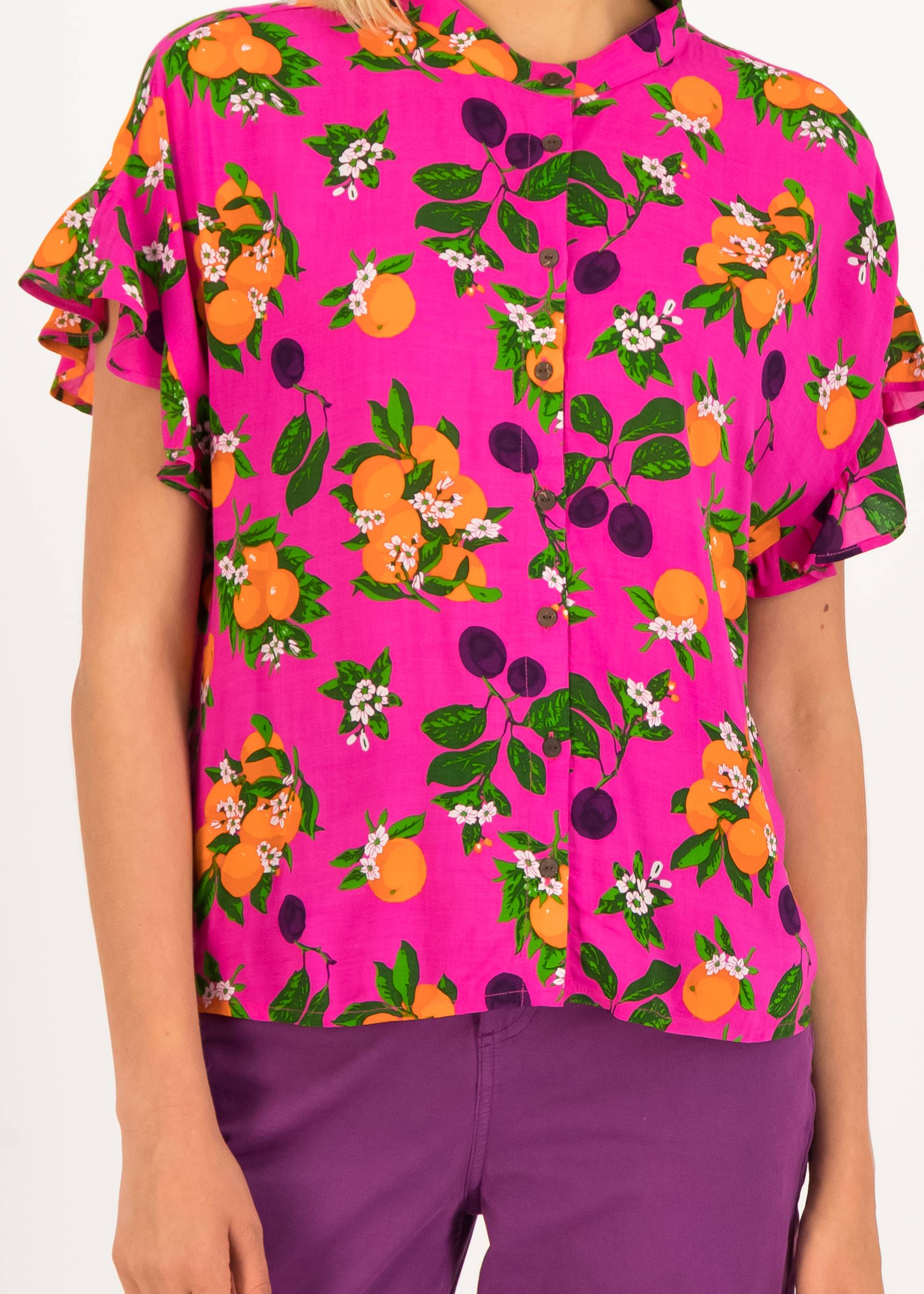 Sommerbluse Cubistic Romance, le coeur joyeux, Blusen & Tuniken, Rosa