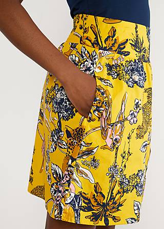 Sommerrock Glockengl&uuml;ck, royal &agrave; bord, R&ouml;cke, Gelb