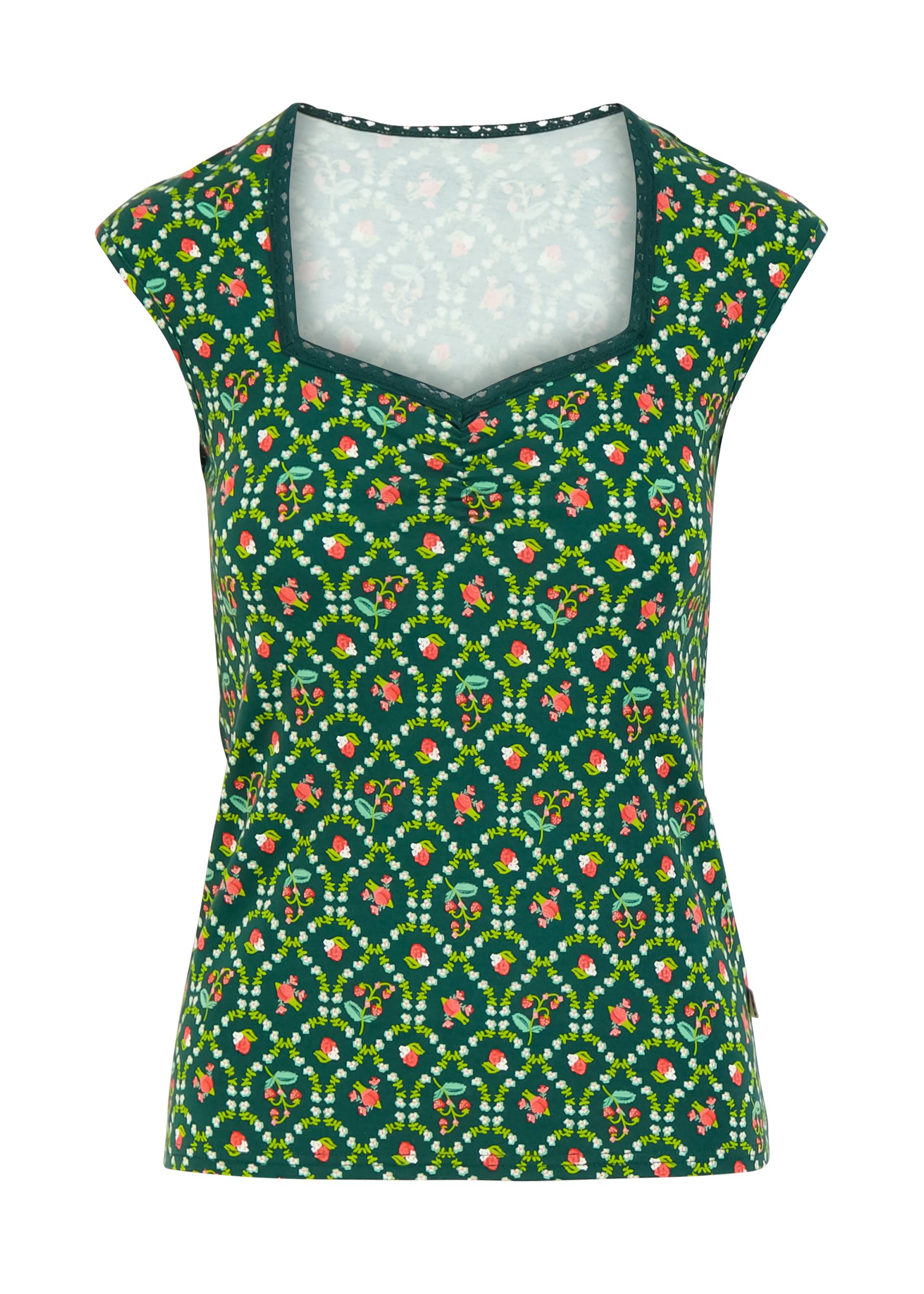 Sleeveless Top Let Romance Rule, l'escargot val&eacute;rie, Tops, Green