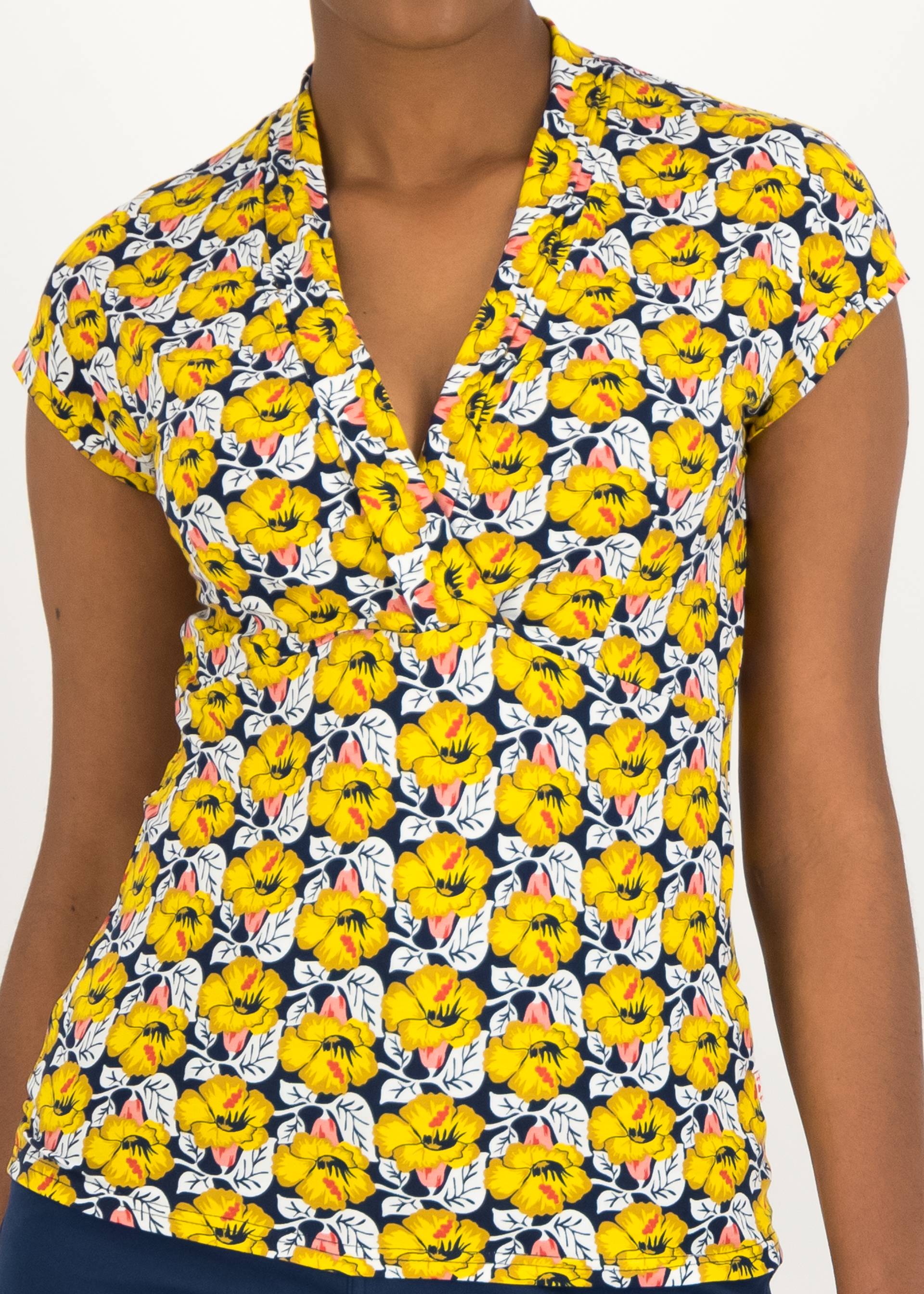 Shirt Mon Cher Cache-Cœur, terrasse fleurie, Shirts, Blau