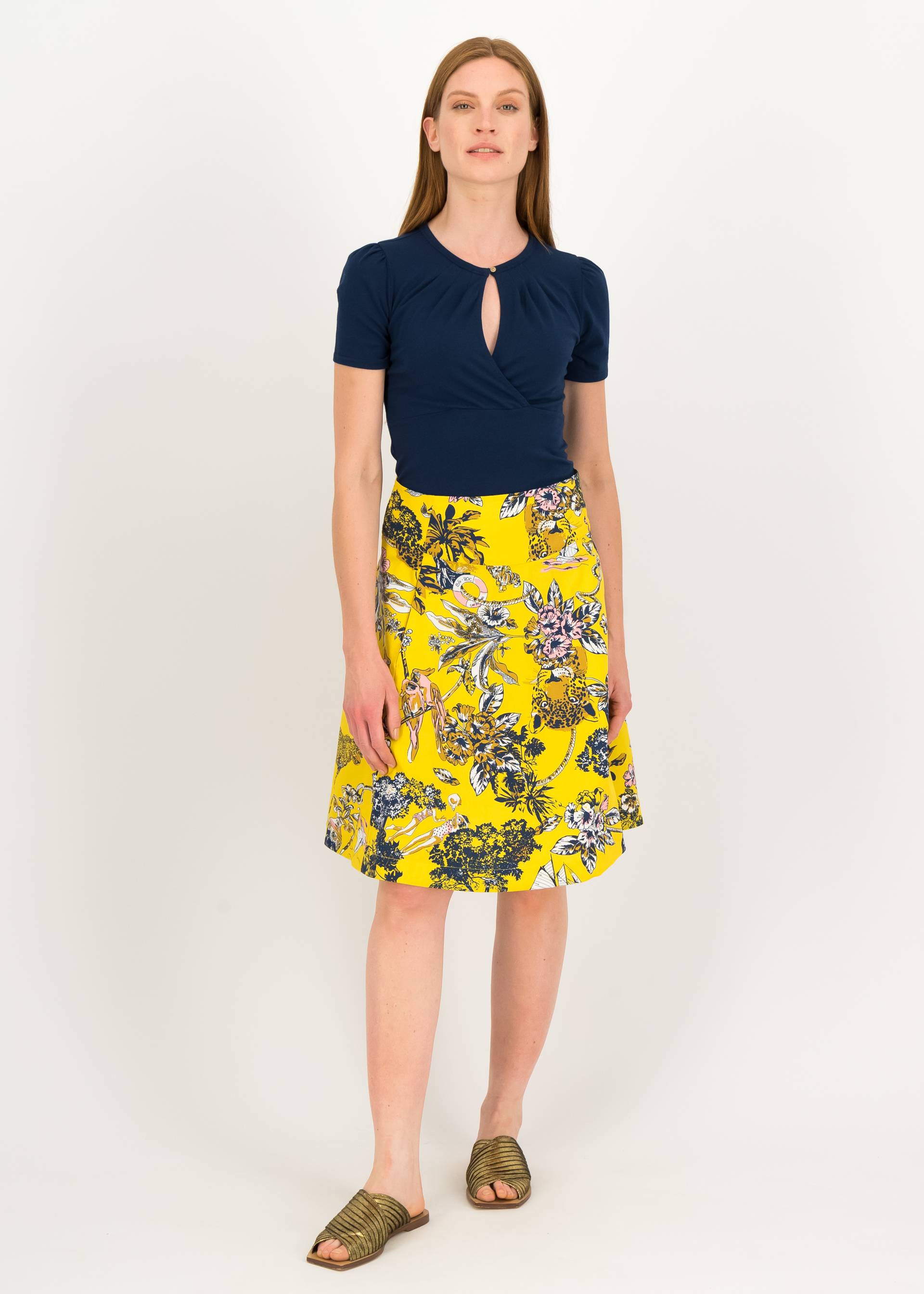 Sommerrock Romance Rules the World, royal &agrave; bord, R&ouml;cke, Gelb