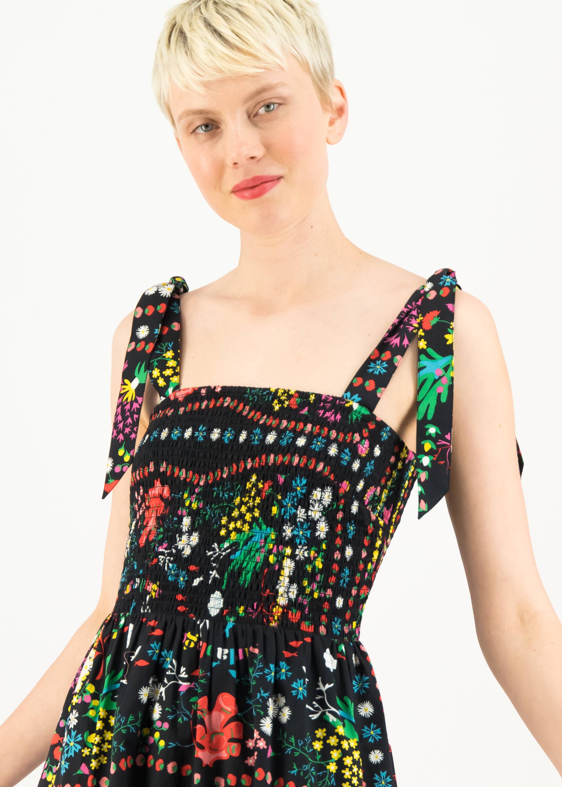 Midikleid Seaside Picknick Love, sur la plage, Kleider, Schwarz