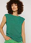 Sleeveless Top Boxy Babe, sports club stripes, Shirts, Green