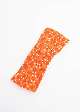 Haarband Hot Knot Wrap, botanical mosaic, Accessoires, Orange