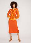Sommer Cardigan Mingle Mangle, artistic orange blossom, Strickpullover & Cardigans, Orange