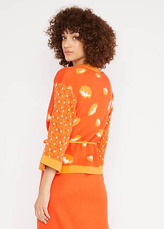 Summer Cardigan Mingle Mangle, artistic orange blossom, Knitted Jumpers & Cardigans, Orange