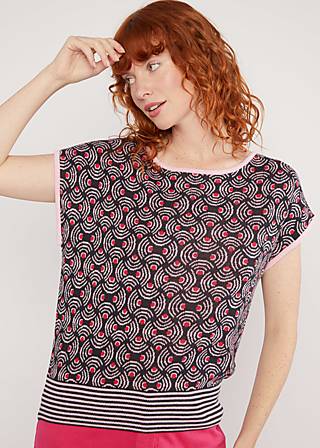 Shirt New Wave, red pearl rainbow, Strickpullover & Cardigans, Schwarz