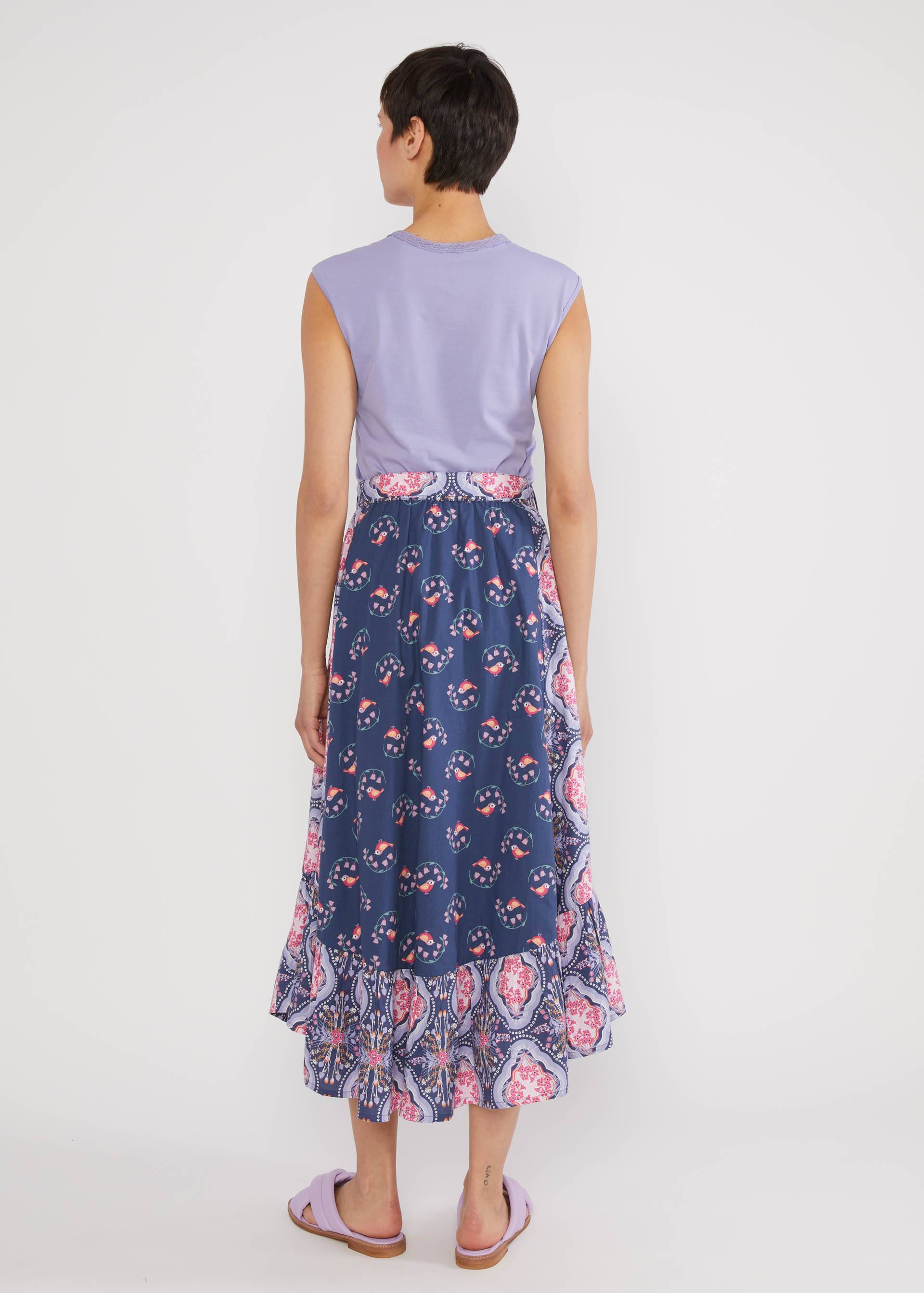 Midirock Swing the Flounce, romantic flower girl, R&ouml;cke, Blau