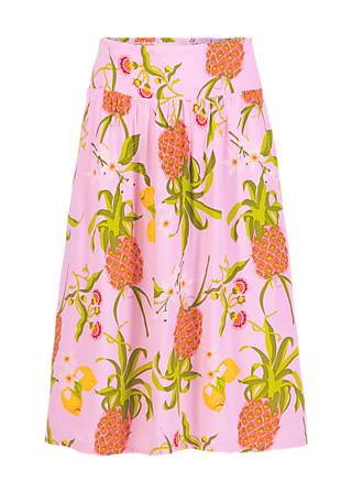 Summer Skirt Glücksglocke Long, dancing fruits, Skirts, Pink