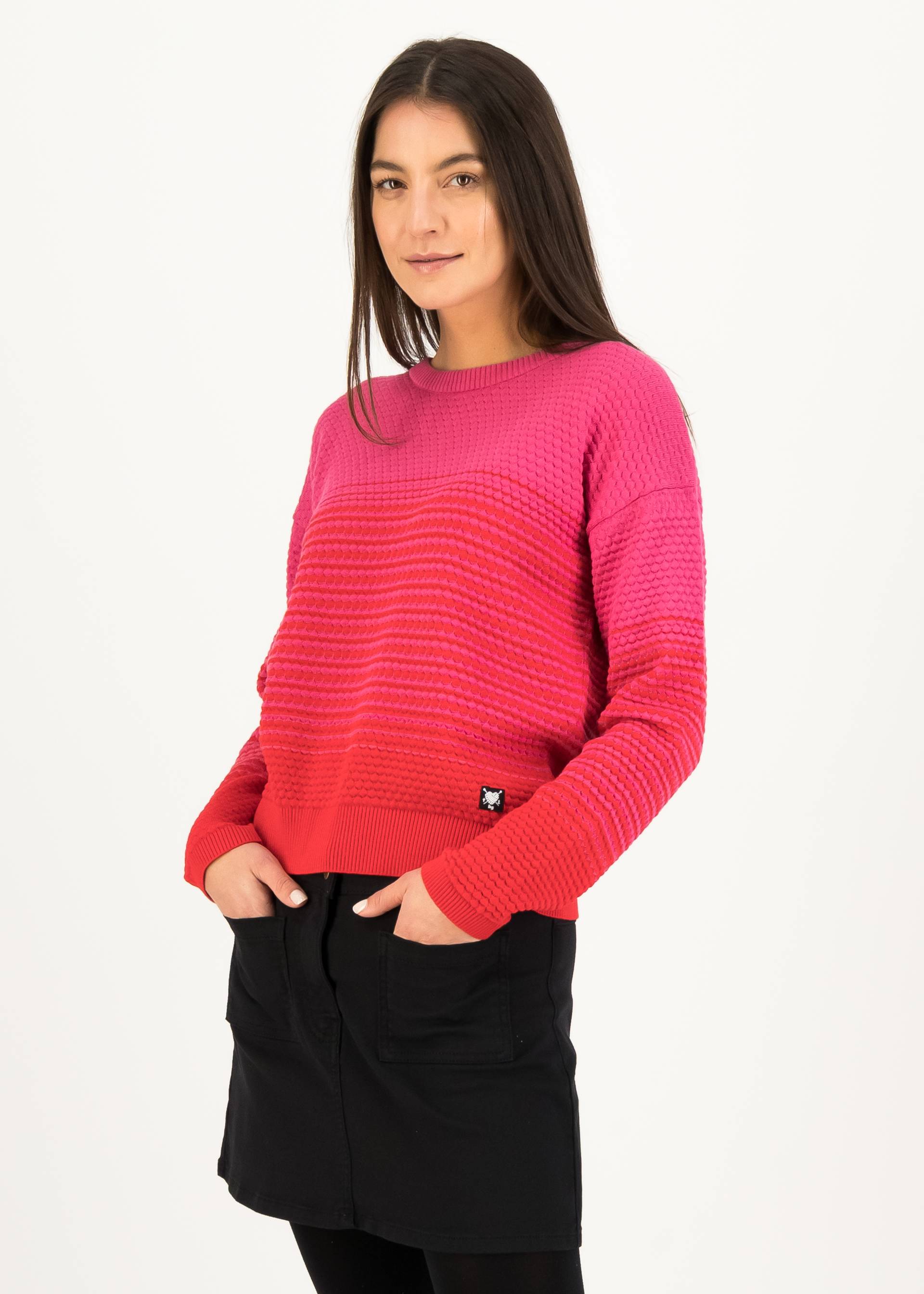 Knitted Jumper Chic Promenade, love gradient knit, Knitted Jumpers & Cardigans, Red