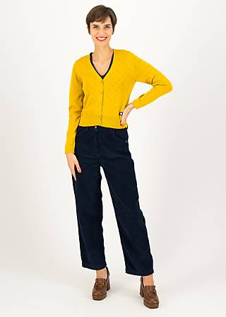 Cardigan Save the World, stunningly yellow knit, Strickpullover & Cardigans, Gelb