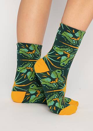 Baumwollsocken Sensational Steps, gentle mind socks, Socken, Grün