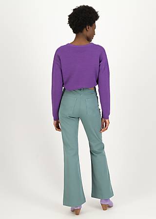 Flares Yes, we Flare, cute pastel petrol, Trousers, Blue