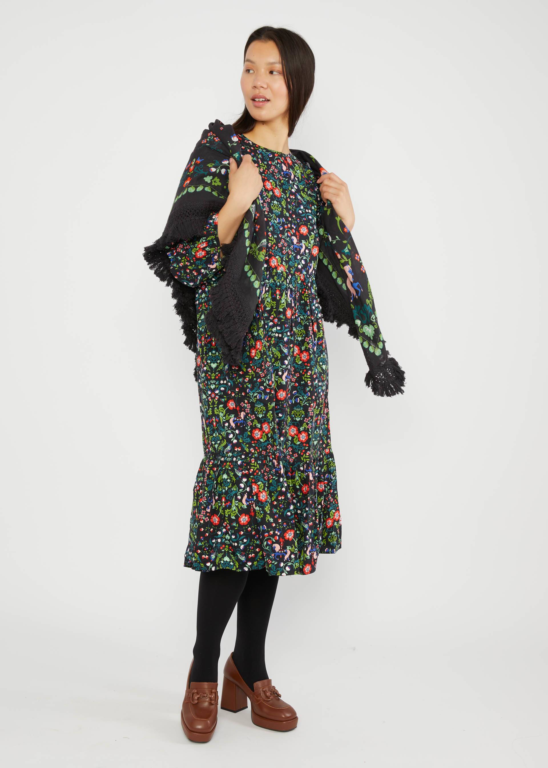 Scarf BG Square No 02, chase your dreams, Accessoires, Black