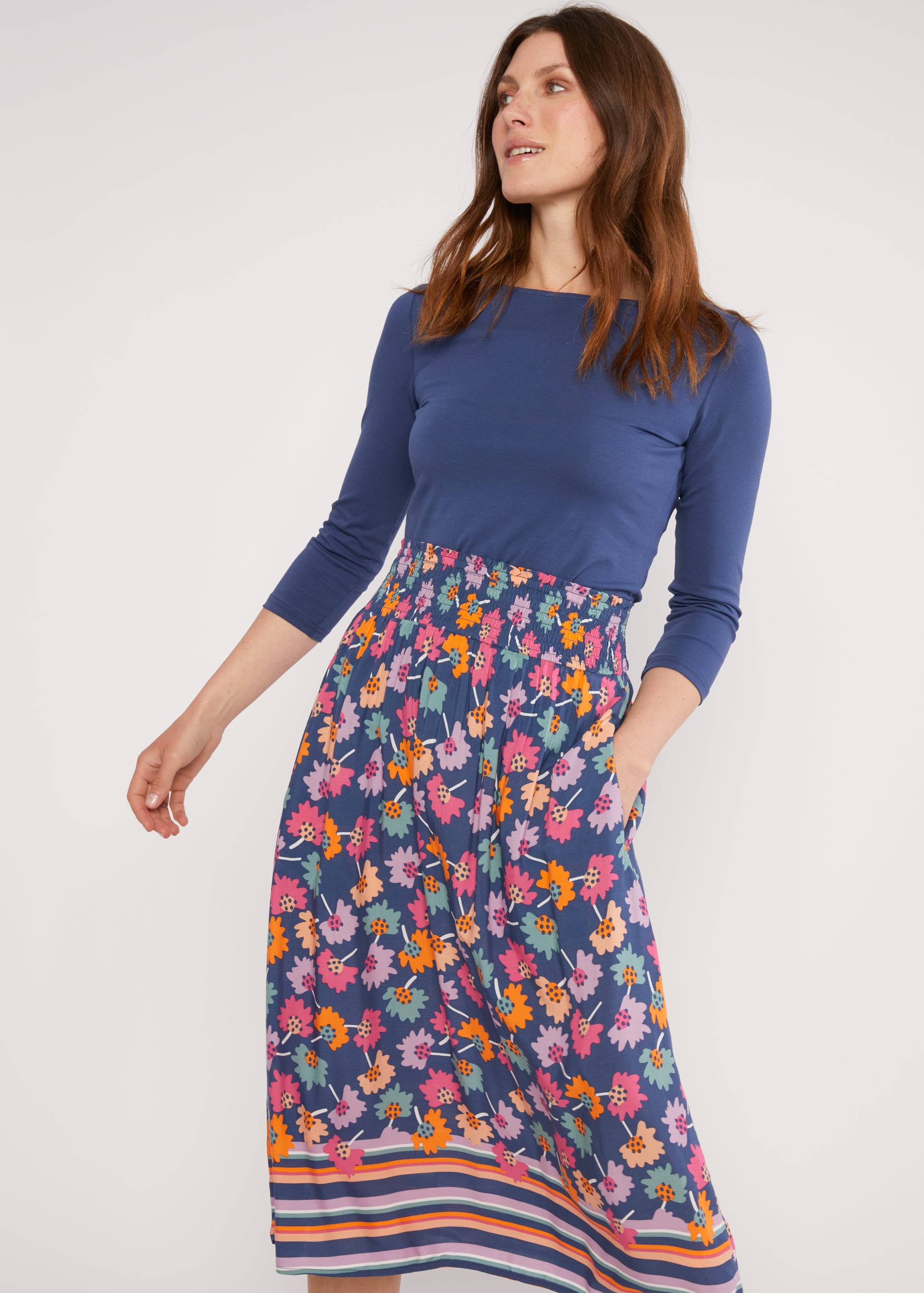 Summer Skirt Ease of Peace, colours of walpurgis night, Skirts, Blue