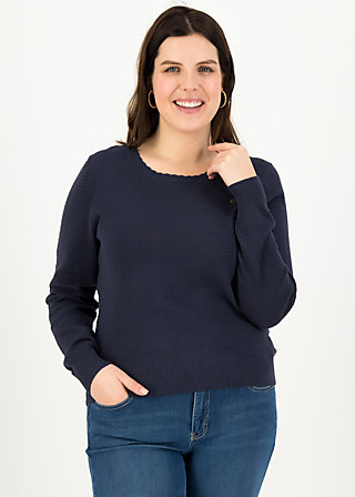 Knitted Jumper chic mystique, suited in blue, Knitted Jumpers & Cardigans, Blue